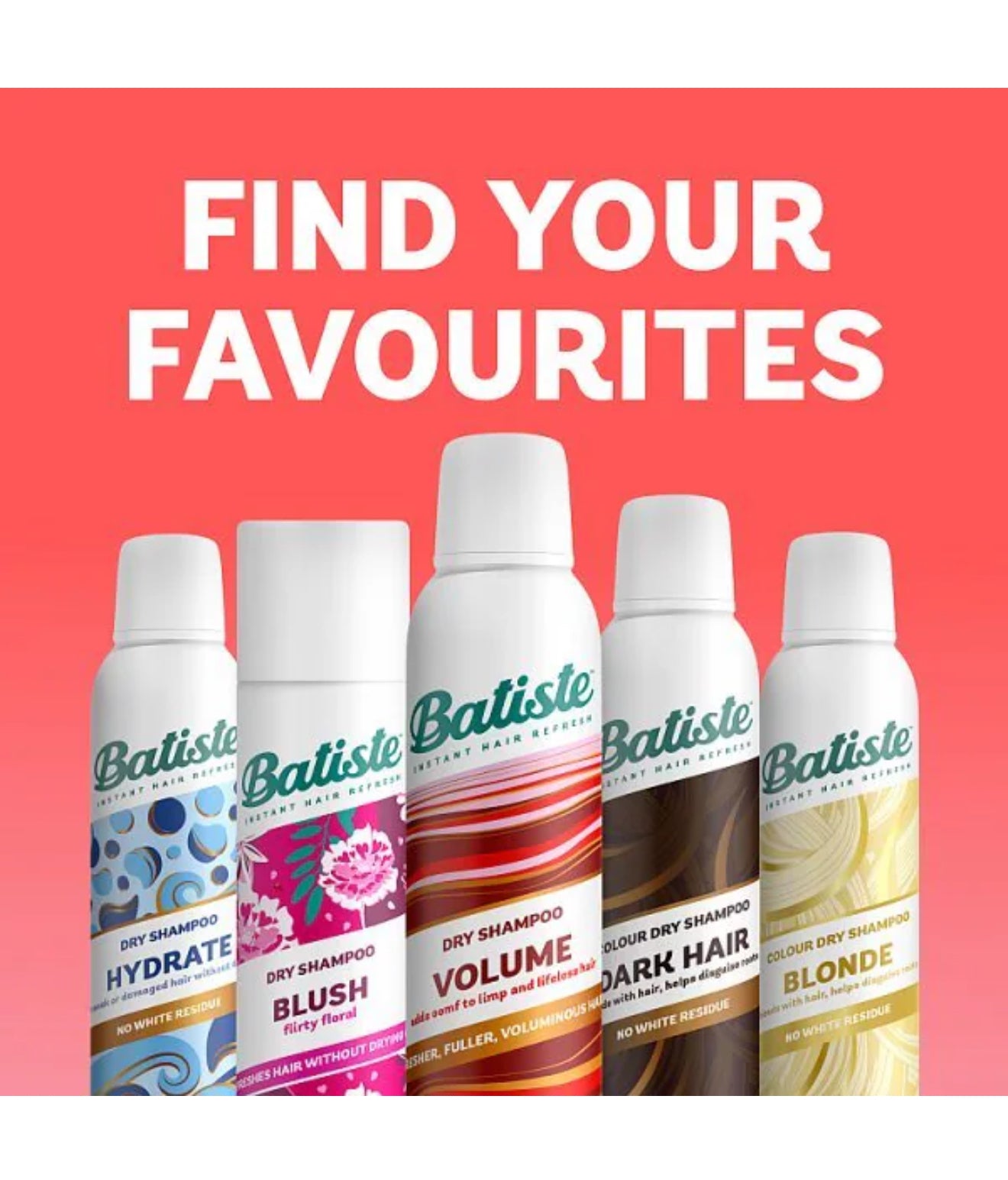 Batiste
Batiste Instant Hair Refresh Dry Shampoo & Volume 200ml