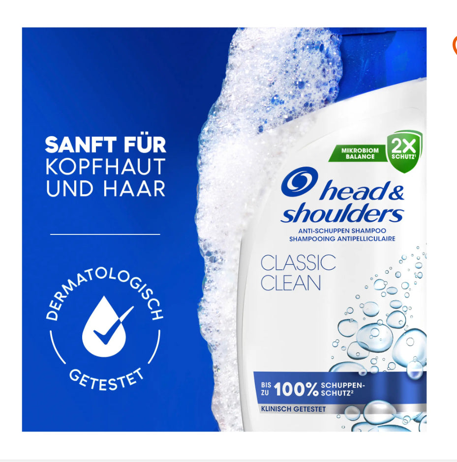 head&shoulders Anti Schuppen Shampoo classic clean 300 ml