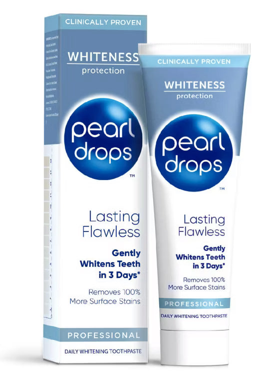 Pearl Drops Lasting Flawless White Toothpaste, Whitening Toothpaste 75ml