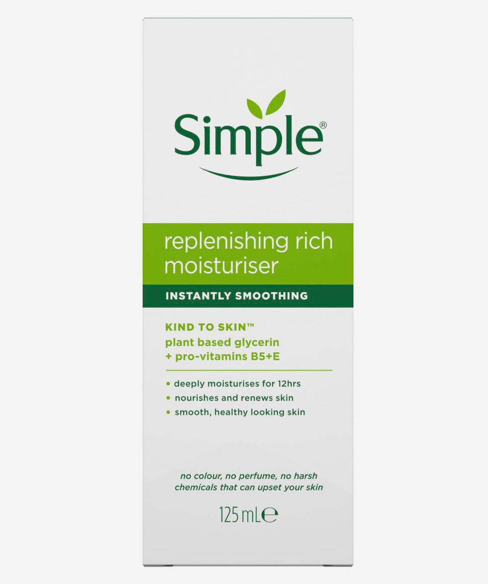 Simple Kind to Skin Replenishing Rich Moisturiser, 125 ml