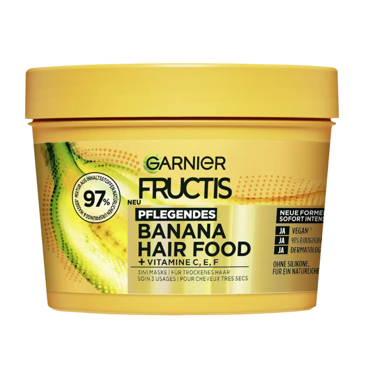 Garnier Ultimate Blends Hair Food Banana 3-in-1 Dry Hair Mask Treatment 400ml
