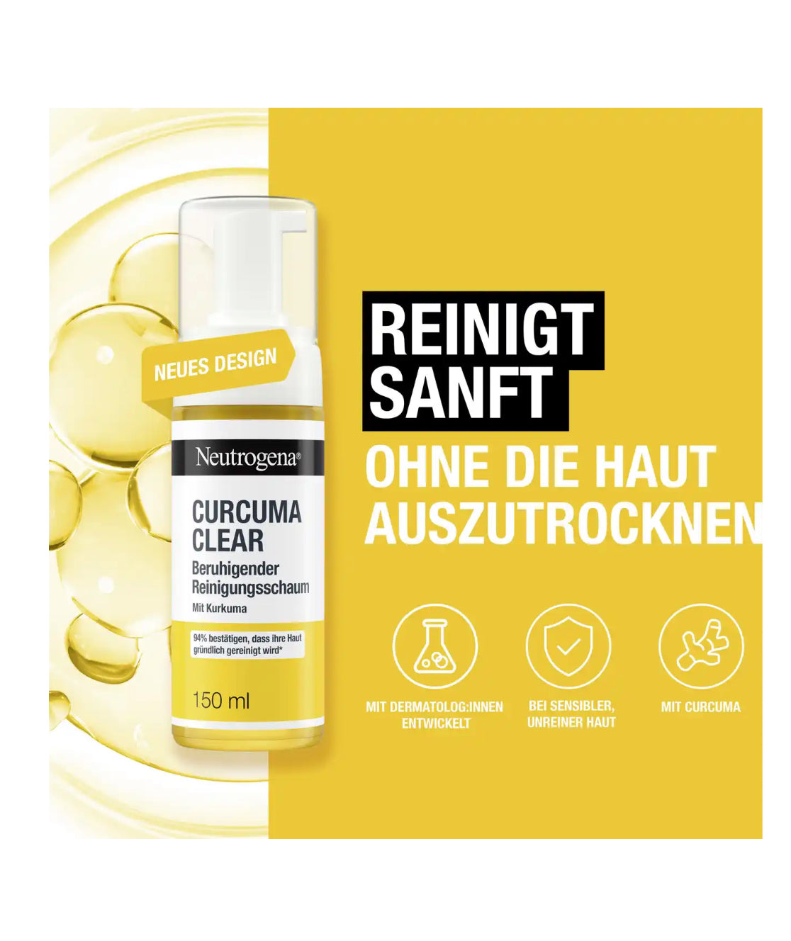 Neutrogena
Curcuma Clear Soothing Cleansing Foam 150 ml