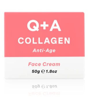 Q+A Collagen Face Cream (50g), Natural Skincare Anti-Ageing Face Care with plant-powered Collagen, Shea Butter and Magnesium, Hydrating and Firming Day Cream