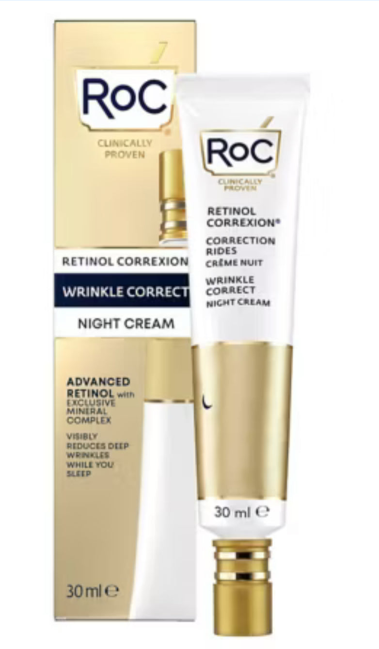RoC Retinol Correxion Wrinkle Correct Night Cream for Smoother Skin & Reduced Wrinkles 30ml