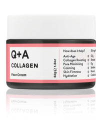 Q+A Collagen Face Cream (50g), Natural Skincare Anti-Ageing Face Care with plant-powered Collagen, Shea Butter and Magnesium, Hydrating and Firming Day Cream