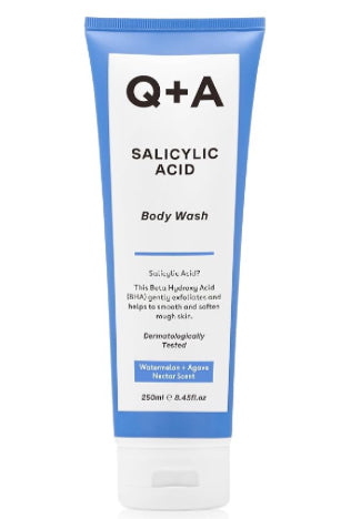 Salicylic Acid Body Wash (250ml), Sensitive Shower Gel, Body Care, Shower Gel with Green Tea Extract and BHA, Gently Exfoliates, Smoothes, and Softens the skin