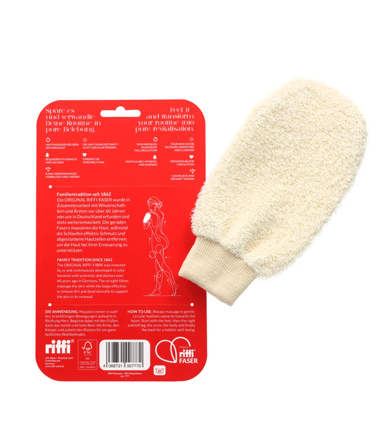 riffi Invigoration Massage Glove Scrub & Shape 1 piece