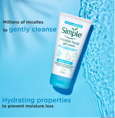 Simple Water Boost Facial Gel Wash, 150ml