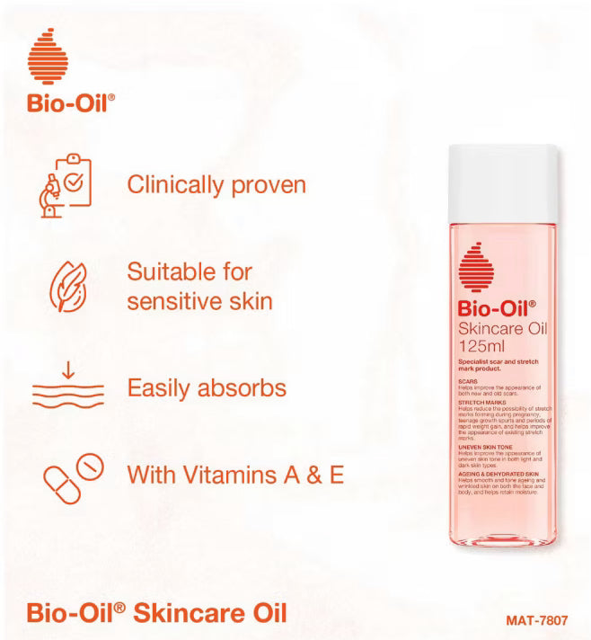 Bio-Oil Body Skincare Oil 200ml For Stretch Marks & Scars