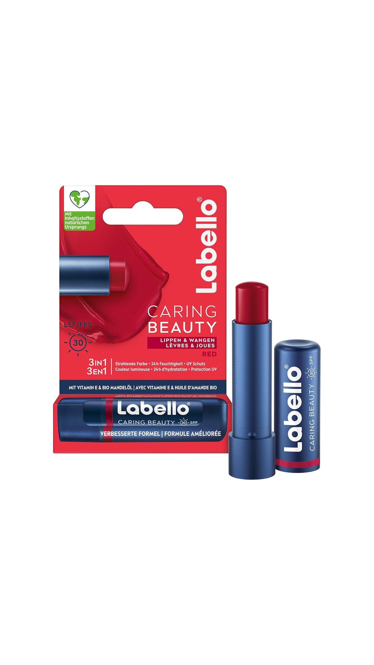Labello Caring Beauty lip&check Spf 30 lip balm