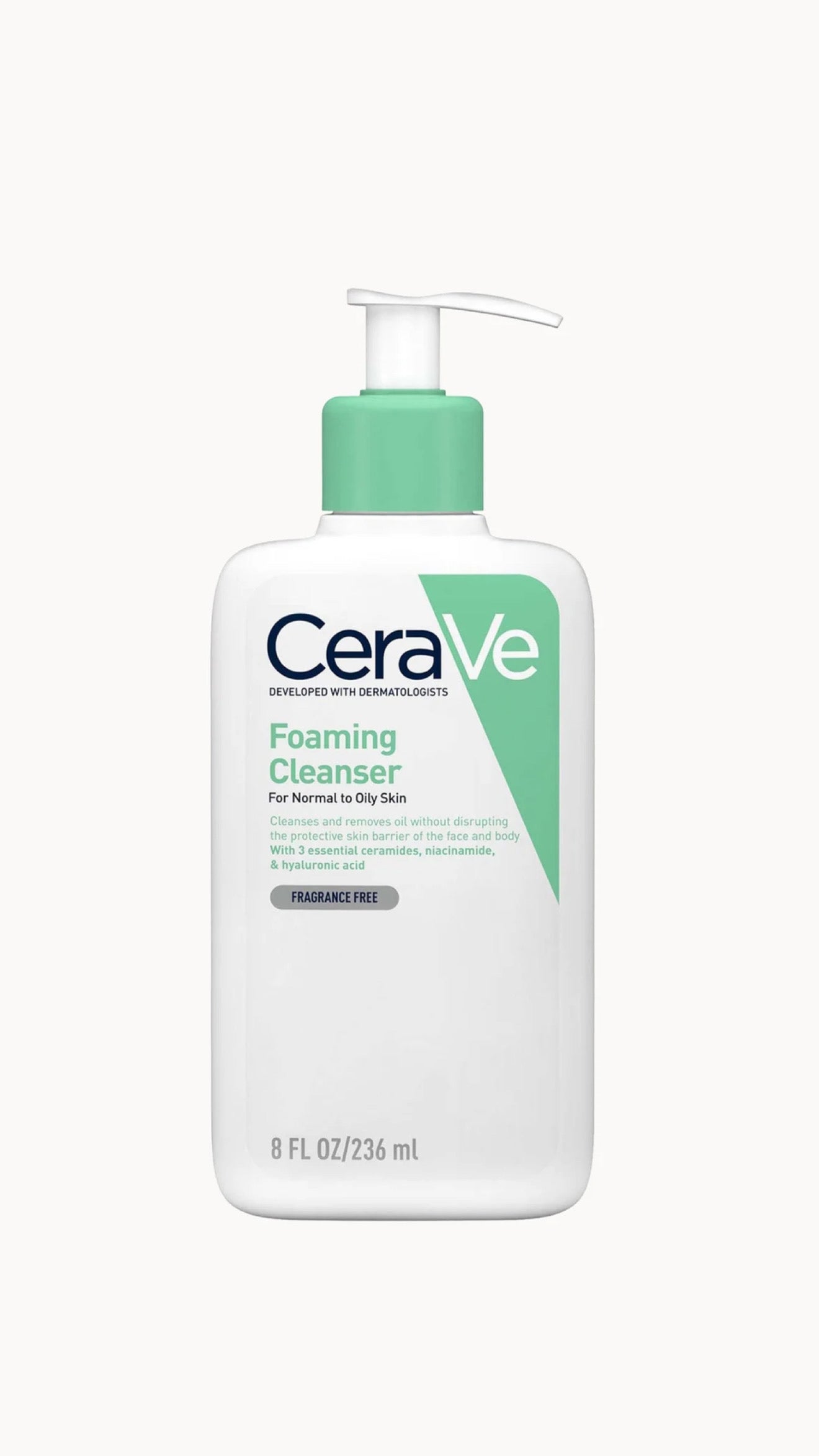 CeraVe Foaming Cleanser with Niacinamide for Normal to Oily Skin 236ml