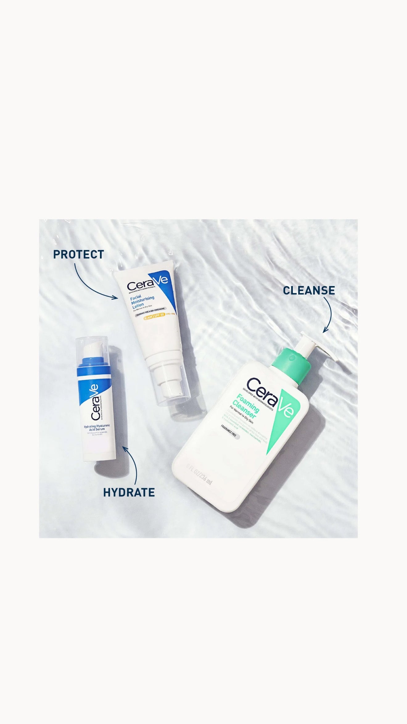 CeraVe Foaming Cleanser with Niacinamide for Normal to Oily Skin 236ml