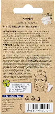 ebelin
Gua Sha Y-Stein Rosenquarz, 1 St