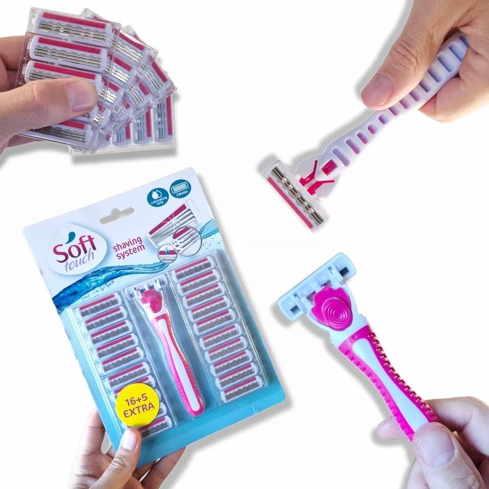 SOFT TOUCH - Women's razor with 21 refills