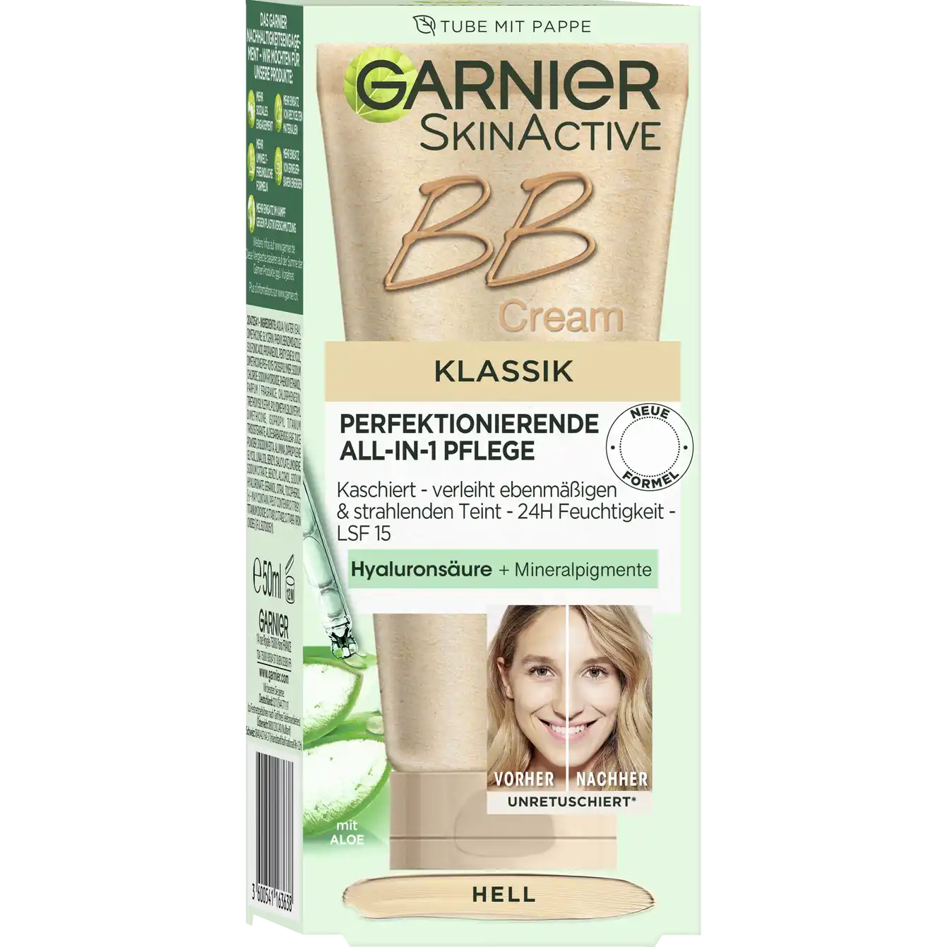 Garnier SkinActive
BB Cream Klassik All-in-1 Pflege Hell 24H Feuchtigkeit LSF 15