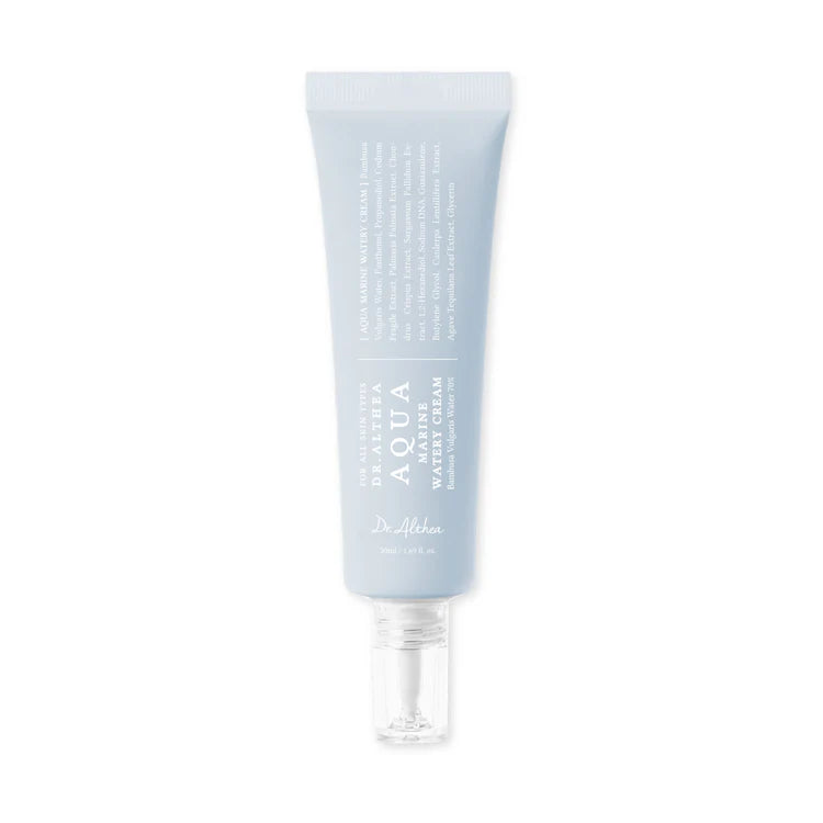 Dr.Althea Aqua Marine Watery Cream | Daily Face Moisturizer for All Skin Types | Deep Hydration Face Cream with Hyaluronic Acid | Vegan Korean